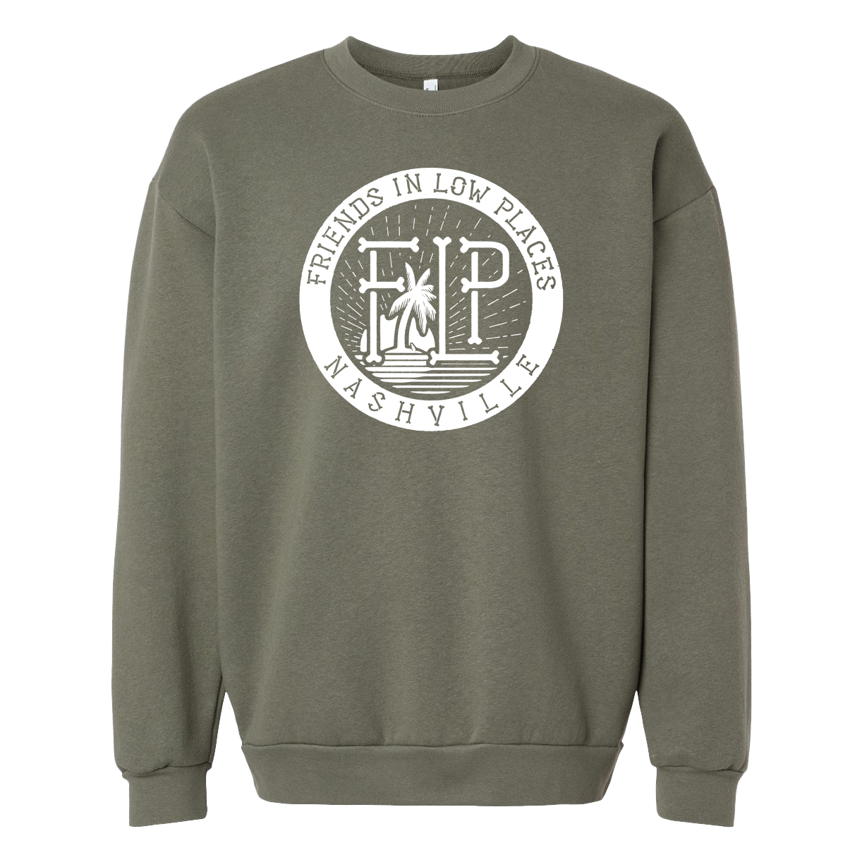 Load image into Gallery viewer, Crewneck Olive Green Logo
