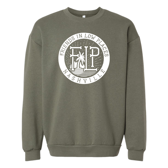 Load image into Gallery viewer, Crewneck Olive Green Logo
