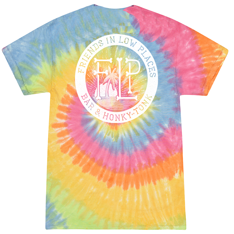 Load image into Gallery viewer, FRIENDS IN LOW PLACES TIE DYE TEE
