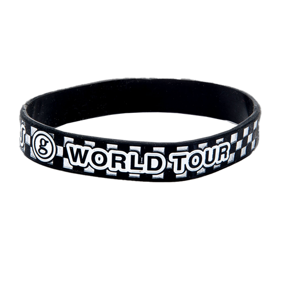 World Tour Checkered Rubber Bracelet