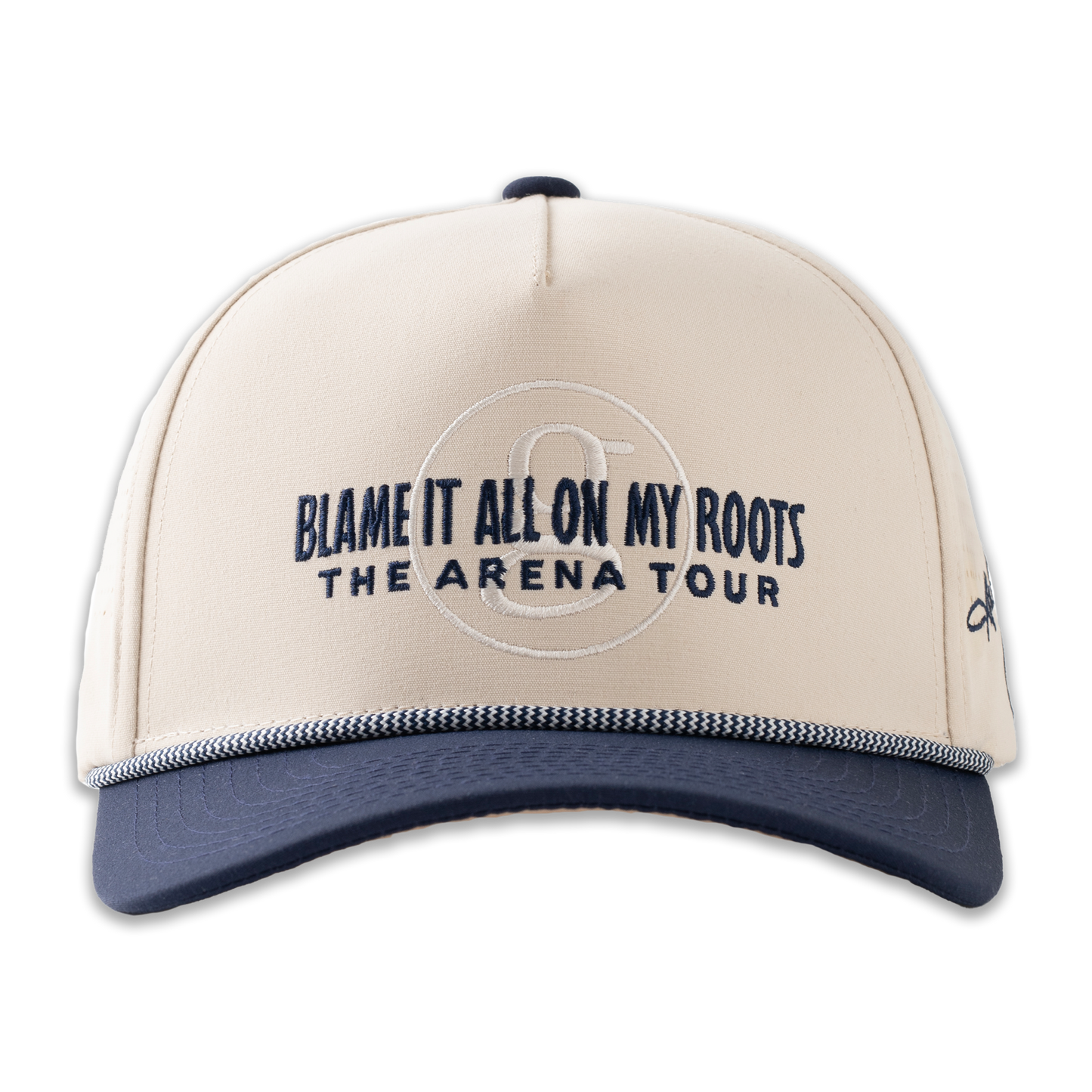 Hat Ivory Navy Rope