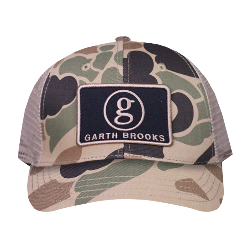 Garth Brooks Patch Camo Stadium Tour Trucker hat