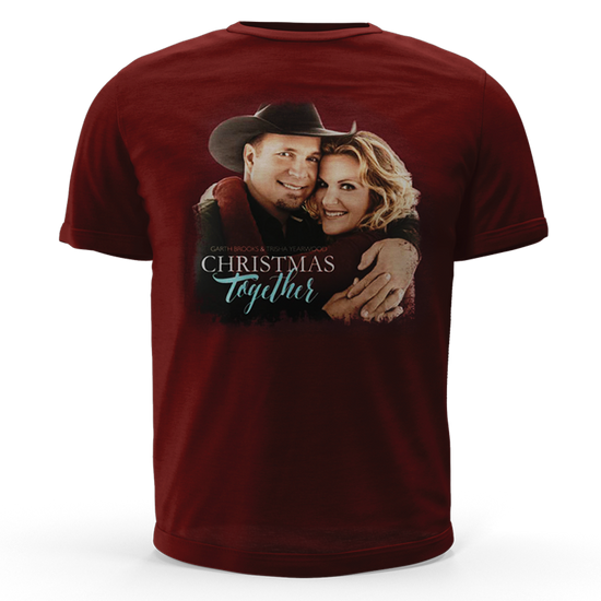 Load image into Gallery viewer, Christmas Together Maroon Tee
